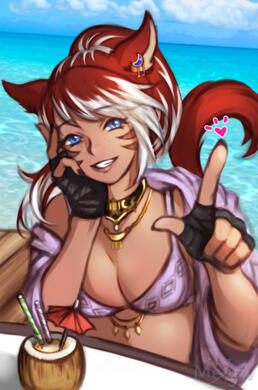 Only the character's waist and upwards is drawn.